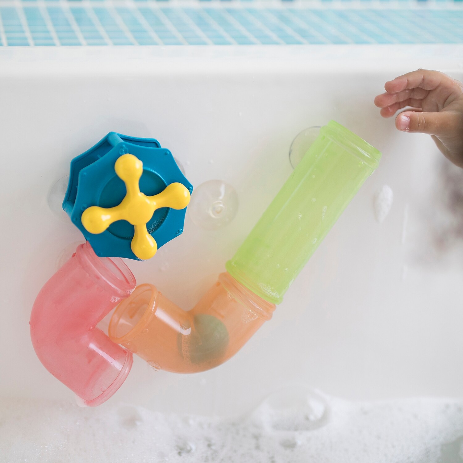 Educational Insights Bright Basics Slide & Splash Spouts: Bath Toy For Toddlers - image 4 of 6