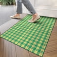 thumbnail image 4 of Green Yellow Checkerboard Checkered Pattern Door Rugs,Washable Non Slip Door Mats Indoor,Decorative Door Mats,Entry Mat Indoor for Entrance,Bedroom,Kitchen,Bathroom,17"x30", 4 of 6