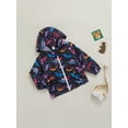 thumbnail image 3 of Seyurigaoka Fashion Little Girls Boys Zipper Coat, Printing Long Sleeve Tops Outerwear, 3 of 8