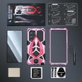 thumbnail image 2 of for Samsung Galaxy S24 Ultra case 2024 Metal Hard  Phone Case Cover Case para Screw(with Soft Screen Protector) Heavy Duty Rugged Military Grade Pink, 2 of 12