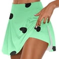 thumbnail image 1 of Faldas de Verano para las Mujeres Impresión Hoja Plisado Tenis Atlético Elástico Pantalones Cortos, Falso Dos Piezas Pantalones Falda para Diario, 1 of 6