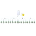 thumbnail image 1 of Juego de riego por goteo automático, dispositivo de bomba de riego electrónica, de riego de planta de nebulización de Patio para césped de Estilo E, 1 of 8