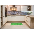 thumbnail image 6 of Ahgly Company Machine Washable Indoor Square Transitional Lime Green Area Rugs, 4' Square, 6 of 7