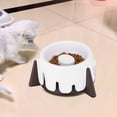 thumbnail image 3 of Comedero de comida lenta para perros y gatos con forma de pastel, apto para uso en seco y húmedo, con cinco ajustes de altura y protección para la columna vertebral., 3 of 14
