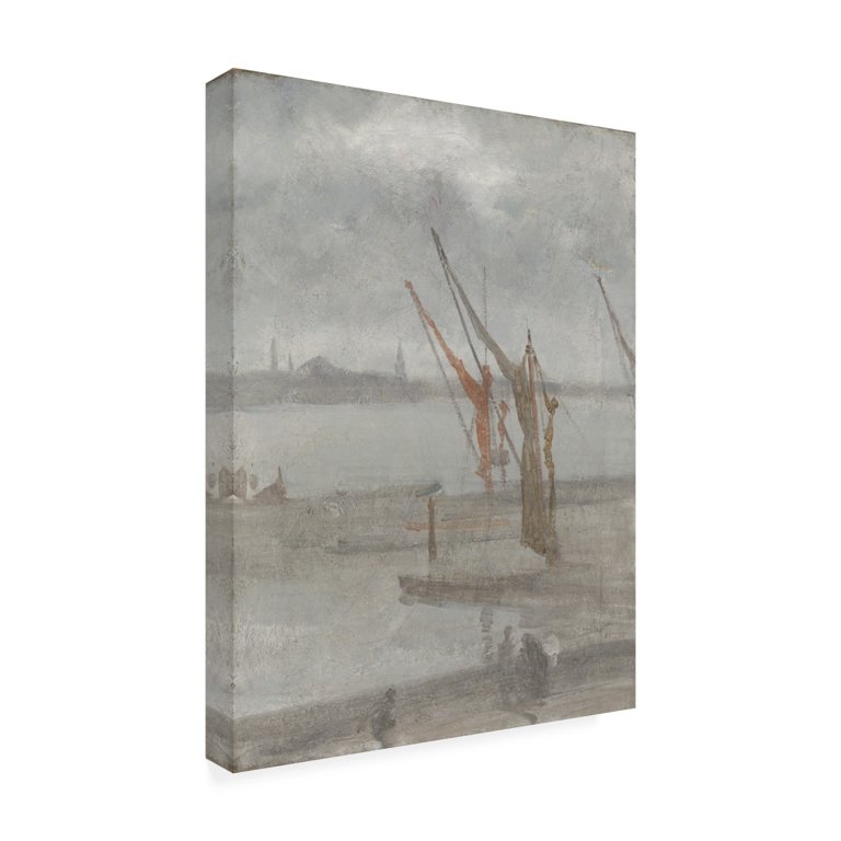 Trademark Fine Art James Abbott McNeill Whistler Grey Silver