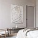 thumbnail image 4 of Pintura al óleo hecha a mano de gran tamaño sobre lienzo, minimalista, líneas blancas y negras, fondo abstracto para sofá, arte de pared, Mural de agitación para el hogar, 4 of 4