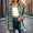 #Sky Blue, variant on Women's Collared Loose Long Sleeve Plaid Shirt,Oversized Casual Button Down Shacket Jacket,Coffee,Women's Plus Size L