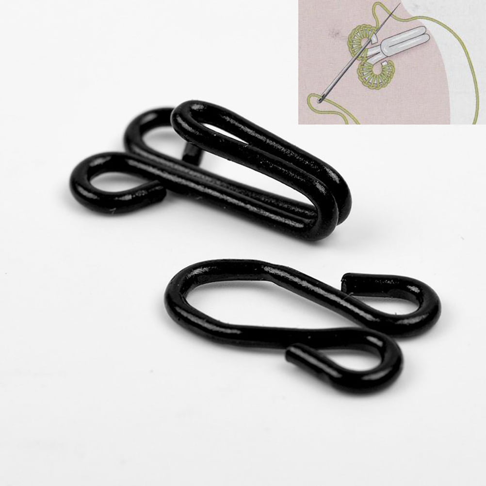 50 pcs Sewing Hooks and Eyes Closure Eye Sewing Closure for Bra