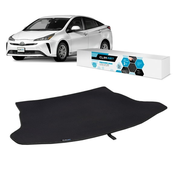 CLIM ART Cargo Liner for Toyota Prius 2016-2022 Custom Fit Trunk Mat, with Honeycomb Dirtproof & Waterproof Technology - All-Climate, Heavy Duty, Anti-Slip Cargo Liner, Luggage - FL01116139