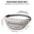 thumbnail image 3 of Fanny Pack Multicolor Christmas Gnome Pattern Waist Pack Bag,Running Cross Bag,Waterproof Large Fanny Packs for Women Men for Travel Running Hiking Cycling, 3 of 6