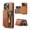 Brown, variant on for iPhone 12 Pro / 12 6.1" Wallet Case, 2-in-1 Detachable RFID Blocking Card Holder Phone Case, Zipper Pocket, PU Leather Flip Stand Card Slots Shockproof Cover for iPhone 12 Pro / 12 6.1", Purple
