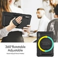 thumbnail image 2 of For Samsung Galaxy Tab S10 Ultra/S9 Ultra/S8 Ultra Case 14.6 inch, 360 Rotating Shockproof Cover with Stand, Screen Protector, Shoulder Strap (SM-X920/X910/X900), Black, 2 of 7
