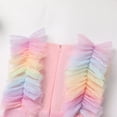 thumbnail image 4 of IBTOM CASTLE Kids Girls Birthday Party Dress Sequins Butterfly Daisy Polka Dots Embroidery Princess Tulle Wedding Pageant Evening Gown 2-3 Years Rainbow Sequin, 4 of 8