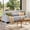Gray, variant on 68" Sofa Couch Living Room Small Space with 3 Soft Pillows Large Storage Pocket Linen Upholstered Sturdy Wood Legs Easy Assembly, Gray
