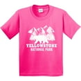 thumbnail image 3 of Inktastic Yellowstone National Park with Bear Mountains and Trees Youth T-Shirt, 3 of 5