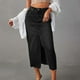 thumbnail image 2 of Falda vaquera de mujer: cintura media-alta, bolsillos, midi elástica y ajustada, informal/para fiesta, tallas S-XXL, 2 of 7