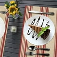 thumbnail image 4 of Placemats Set of 4 Abstract Red White Linen Texture 18"X12" Table Placemats Dining Table Mats for Kitchen Dining Table Party, 4 of 6