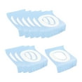 thumbnail image 1 of 10 fundas desechables para asiento de inodoro, empaquetadas individualmente, prácticas y resistentes al agua. azul, 1 of 9