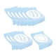 thumbnail image 1 of 10 fundas desechables para asiento de inodoro, envueltas individualmente. azul, 1 of 9