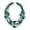 Teal, variant on Multi Color 5 Layers Wood Beads Strand Statement Necklace for Women Chunky Collar (N0019_Teal_Green)