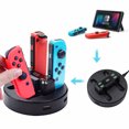 thumbnail image 2 of Cargador multifuncional con 4 estaciones de carga para controladores de Nintendo Switch - Negro, 2 of 8