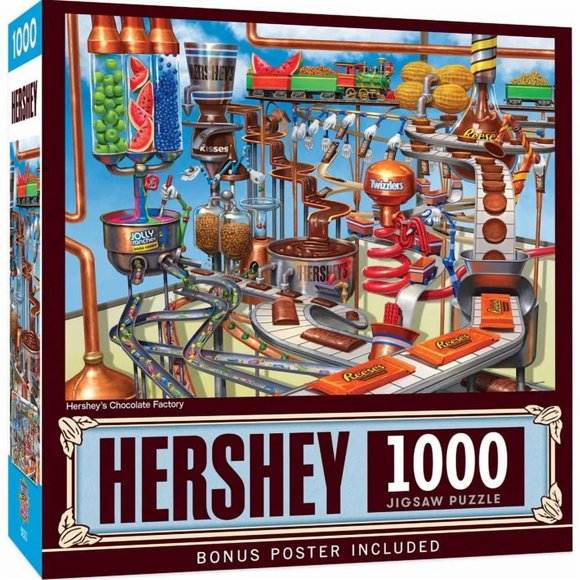 Masterpieces Puzzle Company Hershey's Chocolate Factory - 1000 Piece Jigsaw Puzzle