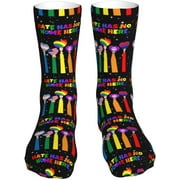 Rainbow LGBT Gay Pride Sock Womens Short Stockings Casual Sport Crew Socks for Women Men Couples 16 inch