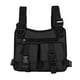 thumbnail image 2 of Btafrte Bolsos pecho para hombre chaleco funcional hip-Hop callejero para (negro), 2 of 9