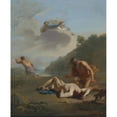thumbnail image 3 of Karel Dujardin 15x18 Black Modern Framed Museum Art Print Titled - Cain and Abel, 3 of 5