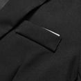 thumbnail image 4 of USNSM (XL-5XL) Plus Size Mens Blazer Casual Sport Coats for Men Slim Fit Two Button Pocket Lightweight Suit Jacket for Business Wedding Prom Black XXXL, 4 of 7