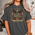thumbnail image 3 of America 250 Eagle Crest T-Shirt God Bless America 1776-2026 Patriotic Anniversary Graphic Tee, 3 of 5
