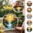 thumbnail image 7 of Acrylic Sun Catcher Window Hanging Puzzles 7.87" Sun Catcher Acrylic Puzzles 2973 Tropical Waterfall Stained Window Hanging for Indoor Novelty Spring Summer Garden Decoration for Home Decor, 7 of 7