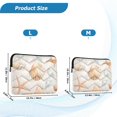 thumbnail image 4 of FORMRS 15"-15.6" Laptop Sleeve Protective Case Soft Carrying Quilted Computer Bag Cover, Gray Seashell, 4 of 7