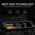 thumbnail image 3 of SSD Ediloca EN206 1 TB M.2 SATA III 6 Gb/s 3D TLC NAND 550/480 Mb/s, 3 of 6