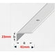 thumbnail image 2 of Perfiles escaleras perforado 41x23mm, aluminio anodizado plata, 1m, 2 of 3