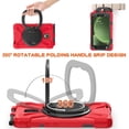 thumbnail image 2 of Case for Samsung Galaxy Tab Active5 8.0 inch SM-X300/SM-X306B, 360 Degree Rotating Hand Grip Shockproof Cover with Shoulder Strap, Red, 2 of 7