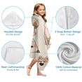 thumbnail image 7 of Shiba Inu Hooded Bath Towel，60"x35" for Ages 3 To 12 Kids, Quick Dry Lightweight Soft Microfiber Hood Beach Towel Cover Up for Kids, 7 of 7
