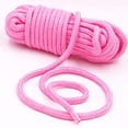 thumbnail image 6 of Casewin Soft Cotton Rope, Multipurpose Durable Long Rope Craft Colored Rope, 32 Feet/10M Soft Twisted Cotton Knot Tying Rope Cord, Utility Braided Cotton Rope (Pink), 6 of 7