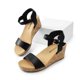 thumbnail image 5 of Sandalia DREAM PAIRS NINI-8 Negra Plataforma con Cuña 7.5 cm, 5 of 7