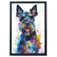 thumbnail image 2 of Giant Schnauzer Canvas Wall Art, Modern Cute Colorful Giant Schnauzer Canvas Dog Art Pictures Wall Decor for Kids Bedroom Decoration Unframed 8x12 inches, 2 of 5