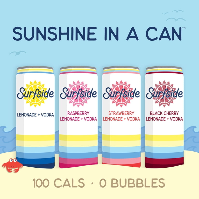 Surfside Lemonade + Vodka Variety 8 Pack - Walmart.com