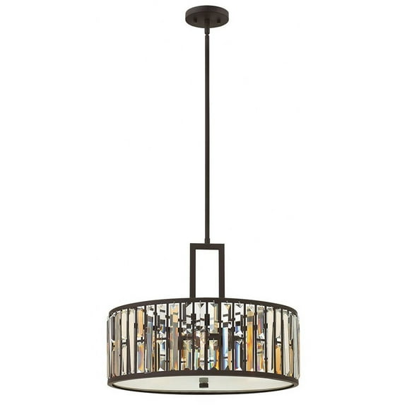 Gemma-Three Light Foyer-21.25 Inches Wide By 16 Inches Tall-Vintage Bronze Finish Fredrick Ramond Lighting Fr33735vbz