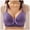 Purple, variant on Danhjin Women's Plus Size No Steel Ring Push Up Sleep Bra, Silky Smooth, Black