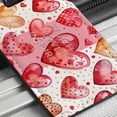 thumbnail image 6 of Teach Love Inspire Red Hearts Teacher Appreciation Faux Leather Travel Luggage Tag, 6 of 7