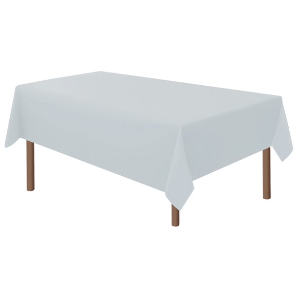 Tabla Color Sólido Rectangular Runners Mesa Cubierta Desechable Impermeable 54x72 Pulgadas para Graduación Cumpleaños
