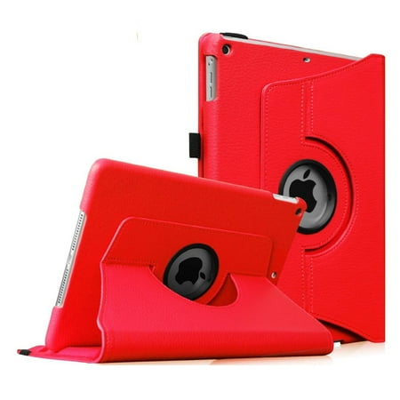 iPad mini 3 / iPad mini 2 / iPad mini Rotating Case - Fintie 360 Degree Swivel Cover with Auto Sleep/Wake, Red