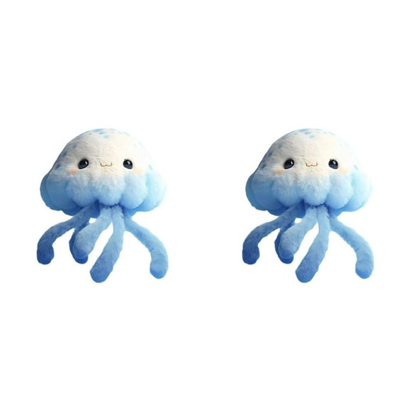 Dsseng Blue Jellyfish Plushie Toy - Stuffed Animal Plush - Plushy and Jellyfish with Soft Fabric and Stuffing - Cute Toy Gift for Boys and Girls