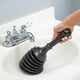 thumbnail image 2 of Desatascador de uso sanitario, tamaño compacto, diseño mini universal para un almacenamiento cómodo, boquilla de tres niveles para una mayor eficiencia, máxima potencia de desatascador con diseño de, 2 of 5