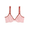 thumbnail image 2 of No Boundaries Juniors' Unlined Sheer Mesh Demi Underwire Bra, Style-NB461, 2 of 4