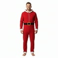 thumbnail image 2 of Matching Christmas Pajamas Christmas Onesie Pajamas with Hooded Santa Pajamas for Mens Christmas Suit, 2 of 5